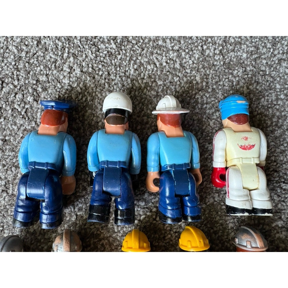 Vintage LOT of 15 Fisher Price Husky Helpers Construction,/Police and Others - Picture 7 of 9